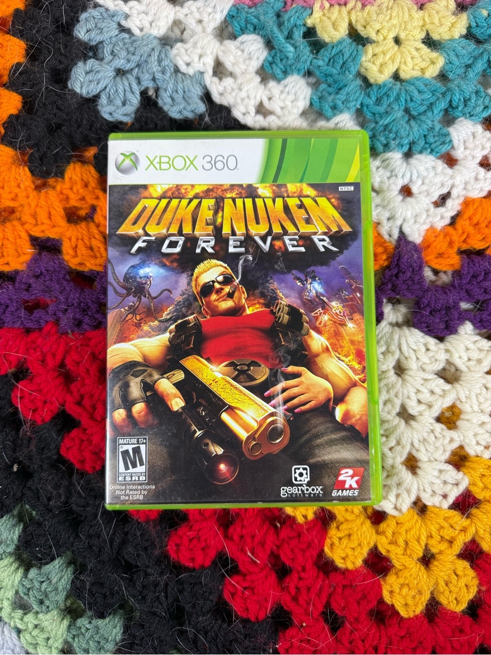 Microsoft Xbox 360 Duke Nukem Forever Green Case Video Game